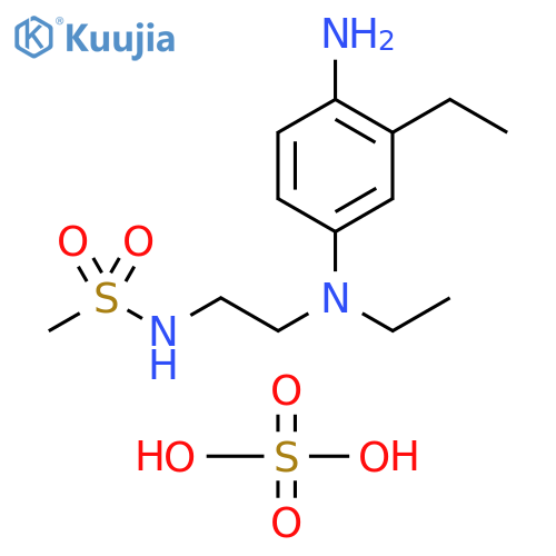 Methanesulfonamide, N-[2-[(4-amino-3-ethylphenyl)ethylamino]ethyl]-,sulfate (2:3) structure