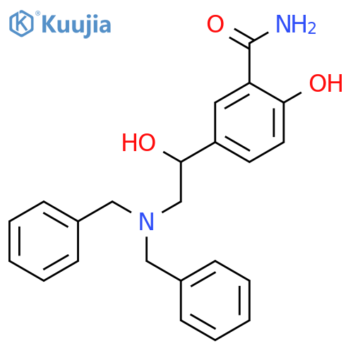 5-2-Bis(phenylmethyl)amino-1-hydroxyethyl-2-hydroxybenzamide structure