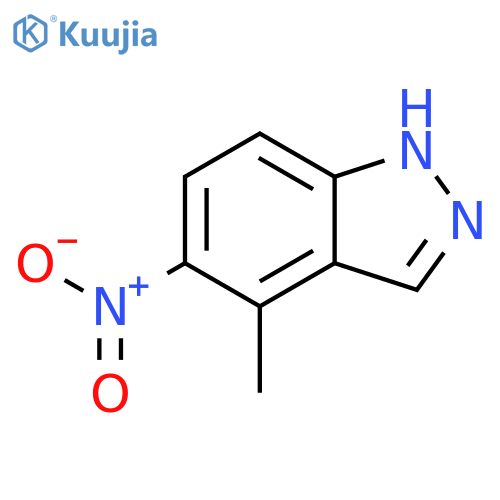 4-Methyl-5-nitro-1H-indazole structure