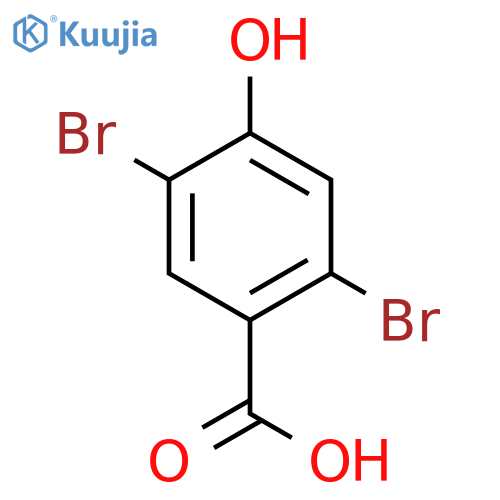 2,5-dibromo-4-hydroxybenzoic acid structure