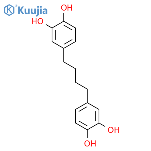 1,2-Benzenediol, 4,4'-(1,4-butanediyl)bis- structure