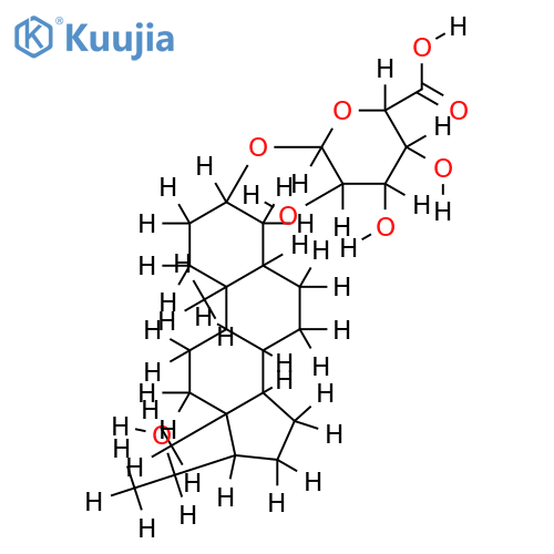 O1-(20alphaF-hydroxy-5beta-pregnan-3alpha-yl)-beta-D-glucopyranuronic acid structure