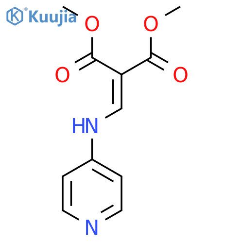 1,3-Dimethyl 2-{[(pyridin-4-yl)amino]methylidene}propanedioate structure