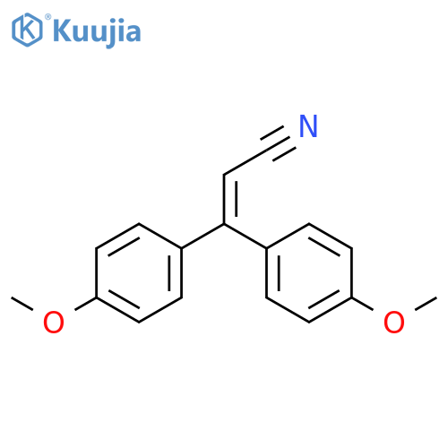 2-Propenenitrile, 3,3-bis(4-methoxyphenyl)- structure
