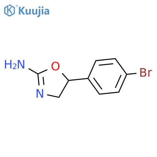 5-(4-Bromophenyl)-4,5-dihydro-1,3-oxazol-2-amine structure