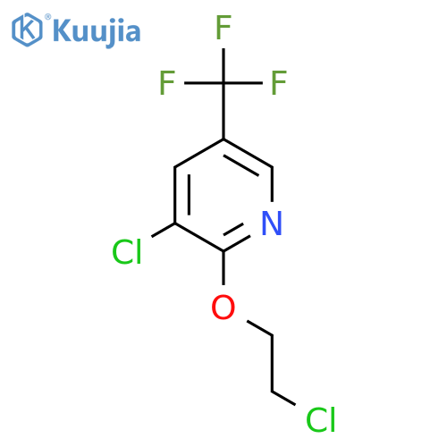 3-Chloro-2-(2-chloroethoxy)-5-(trifluoromethyl)pyridine structure