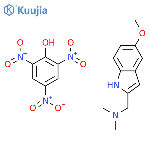 1H-Indole-2-methanamine, 5-methoxy-N,N-dimethyl-, compd. with 2,4,6-trinitrophenol (1:1) structure