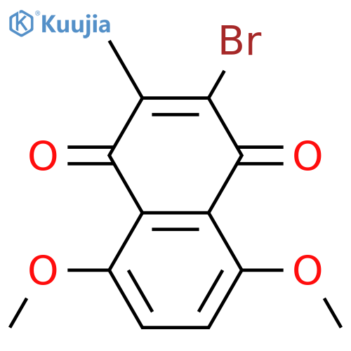 1,4-Naphthalenedione, 2-bromo-5,8-dimethoxy-3-methyl- structure