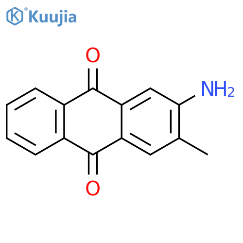 9,10-Anthracenedione, 2-amino-3-methyl- structure