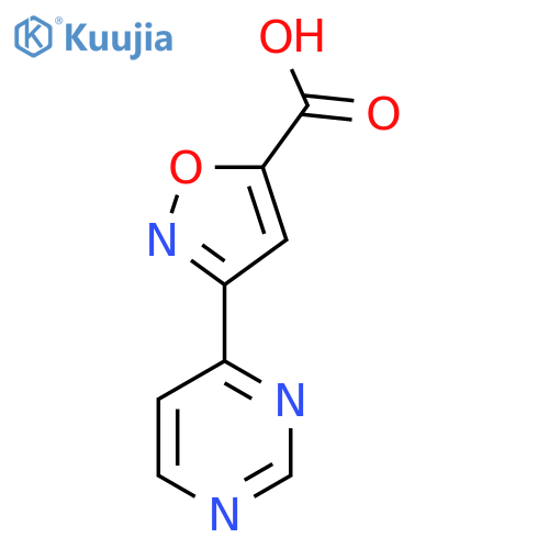 3-(pyrimidin-4-yl)-1,2-oxazole-5-carboxylic acid structure