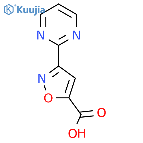 3-(pyrimidin-2-yl)-1,2-oxazole-5-carboxylic acid structure