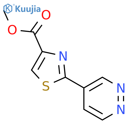 2-(4-pyridazinyl)-4-Thiazolecarboxylic acid methyl ester structure