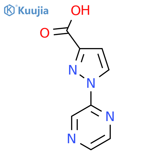 1-(Pyrazin-2-yl)-1H-pyrazole-3-carboxylic acid structure