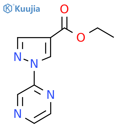 Ethyl 1-(pyrazin-2-yl)-1H-pyrazole-4-carboxylate structure