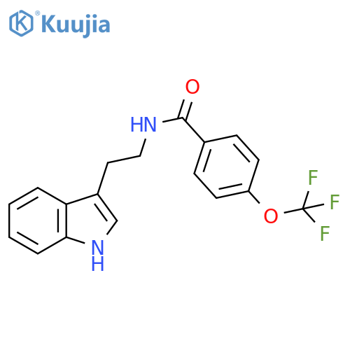 N-(2-indol-3-ylethyl)(4-(trifluoromethoxy)phenyl)formamide 95% structure