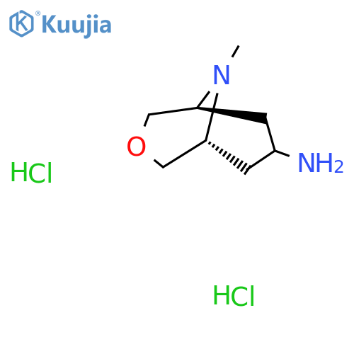 endo-9-methyl-3-oxa-9-azabicyclo[3.3.1]nonan-7-amine;dihydrochloride structure