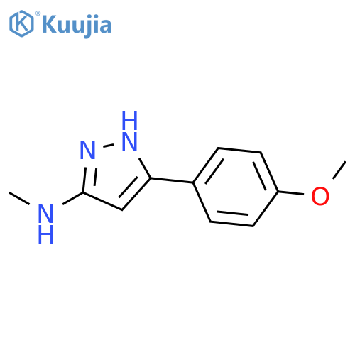 5-(4-Methoxyphenyl)-N-methyl-1H-pyrazol-3-amine structure