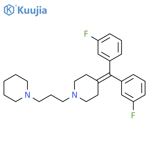 Piperidine, 4-[bis(3-fluorophenyl)methylene]-1-[3-(1-piperidinyl)propyl]- structure