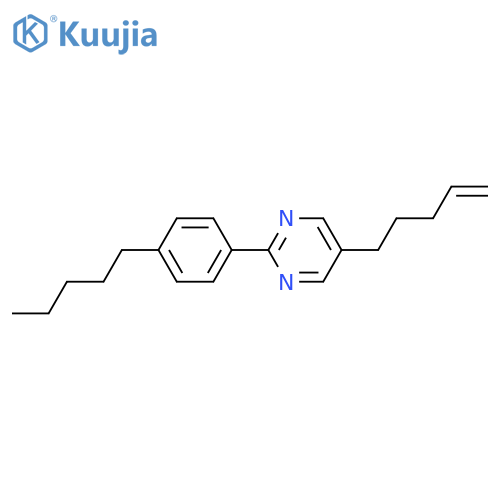 Pyrimidine, 5-(4-pentenyl)-2-(4-pentylphenyl)- structure