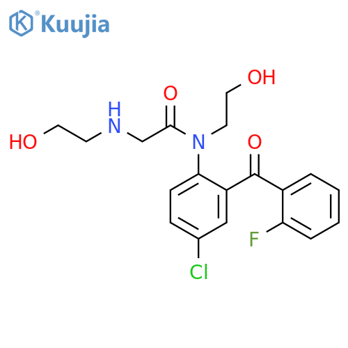 Acetamide, N-[4-chloro-2-(2-fluorobenzoyl)phenyl]-N-(2-hydroxyethyl)-2-[(2-hydroxyethyl)amino]- structure