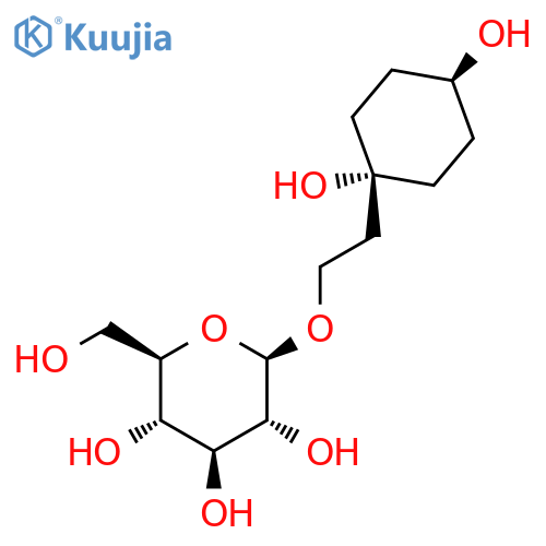 b-D-Glucopyranoside,2-(cis-1,4-dihydroxycyclohexyl)ethyl (9CI) structure