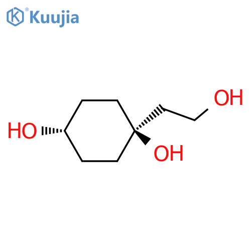 1,4-Cyclohexanediol,1-(2-hydroxyethyl)-, trans- structure
