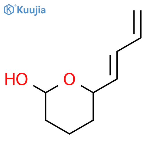 2H-Pyran-2-ol, 6-(1,3-butadienyl)tetrahydro- structure
