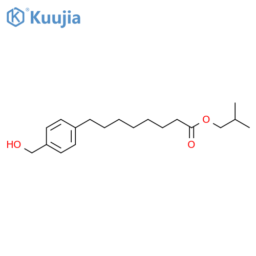 8-[4-(Hydroxymethyl)phenyl]octanoic acid; 2-Methylpropyl ester structure