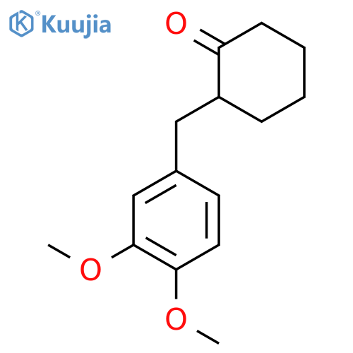 Cyclohexanone, 2-[(3,4-dimethoxyphenyl)methyl]- structure