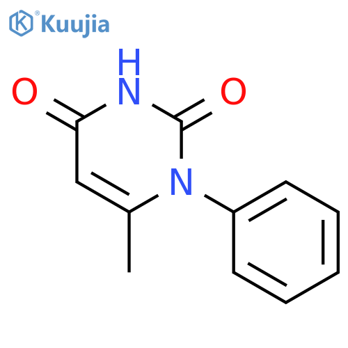 2,4(1H,3H)-Pyrimidinedione, 6-methyl-1-phenyl- structure