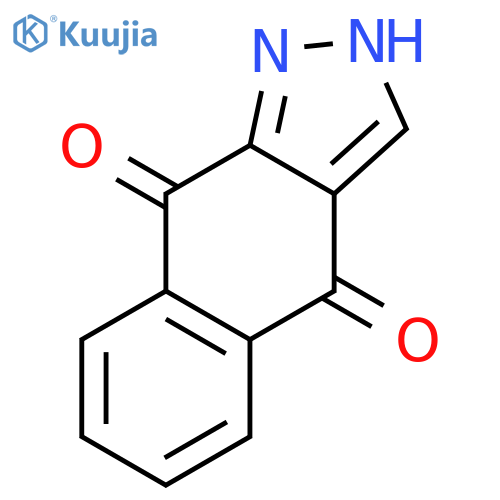 1H-benzo[f]indazole-4,9-dione structure