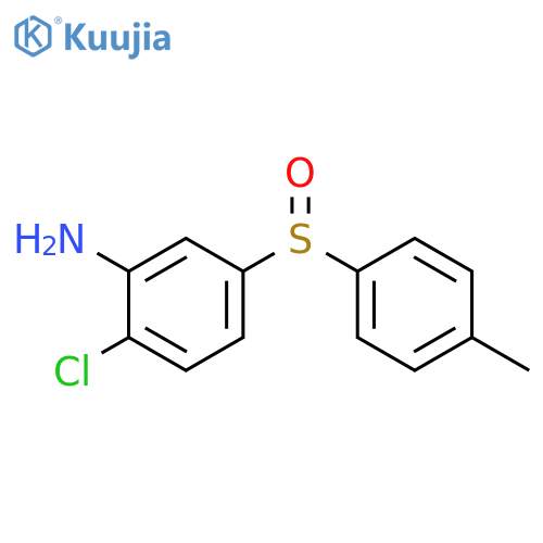 Benzenamine, 2-chloro-5-[(4-methylphenyl)sulfinyl]- structure