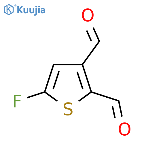 5-Fluoro-2,3-thiophenedicarboxaldehyde structure