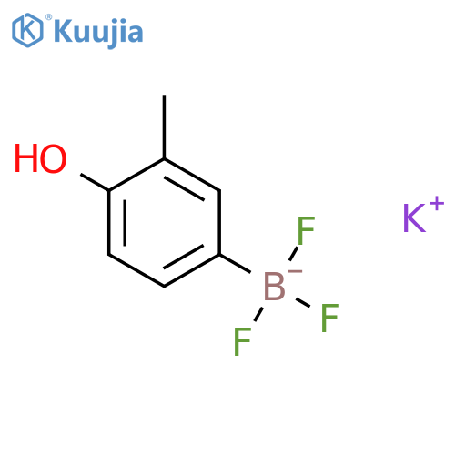 potassium trifluoro(4-hydroxy-3-methylphenyl)boranuide structure