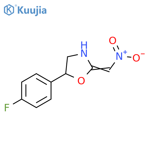 Oxazolidine, 5-(4-fluorophenyl)-2-(nitromethylene)- structure