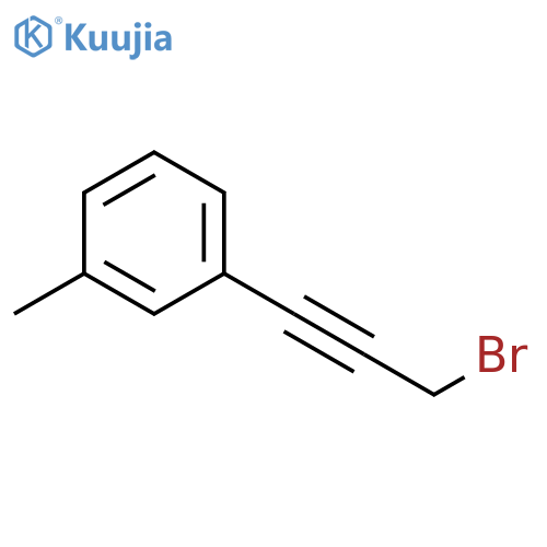 1-(3-bromoprop-1-yn-1-yl)-3-methylbenzene structure