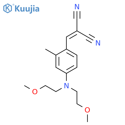 Propanedinitrile, [[4-[bis(2-methoxyethyl)amino]-2-methylphenyl]methylene]- structure
