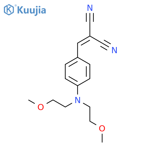 2-[[4-[bis(2-methoxyethyl)amino]phenyl]methylidene]propanedinitrile structure