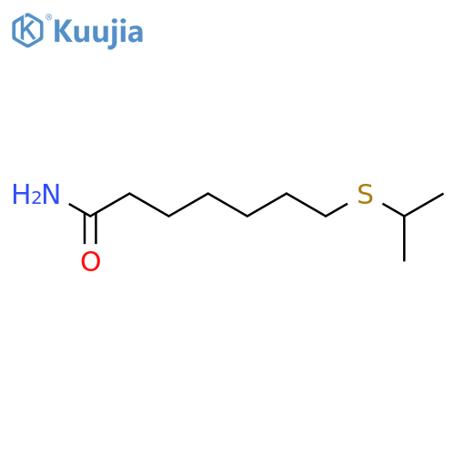 Heptanamide,7-[(1-methylethyl)thio]- structure