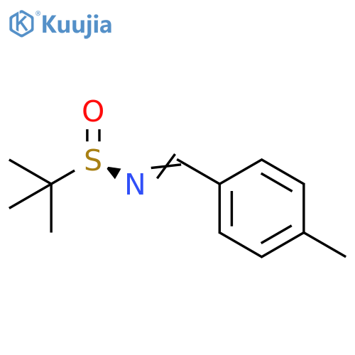 2-Propanesulfinamide, 2-methyl-N-[(4-methylphenyl)methylene]-, [S(R)]- structure