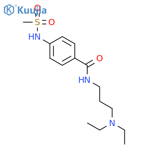 Benzamide, N-[3-(diethylamino)propyl]-4-[(methylsulfonyl)amino]- structure