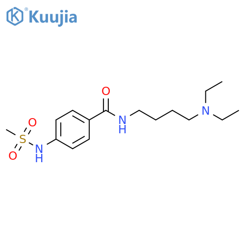 Benzamide, N-[4-(diethylamino)butyl]-4-[(methylsulfonyl)amino]- structure