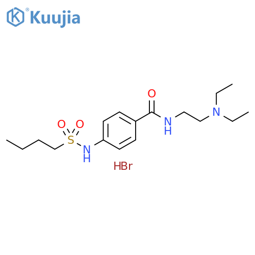 Benzamide, 4-[(butylsulfonyl)amino]-N-[2-(diethylamino)ethyl]-, hydrobromide (1:1) structure