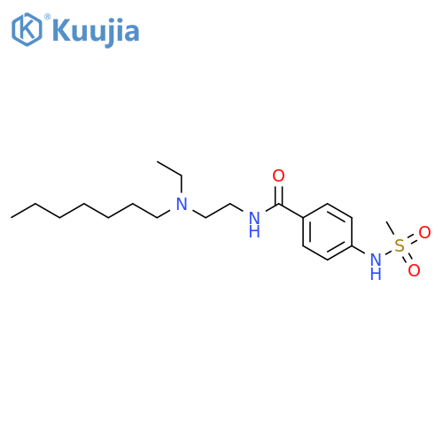 Benzamide, N-[2-(ethylheptylamino)ethyl]-4-[(methylsulfonyl)amino]- structure