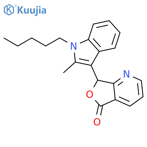 Furo[3,4-b]pyridin-5(7H)-one, 7-(2-methyl-1-pentyl-1H-indol-3-yl)- structure