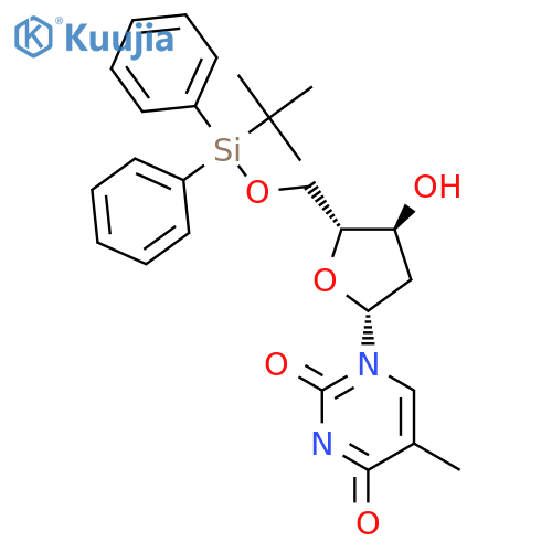 5'-O-tert-Butyldiphenylsilyl-thymidine structure