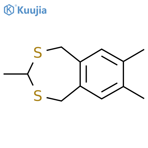 2,4-Benzodithiepin, 1,5-dihydro-3,7,8-trimethyl- structure