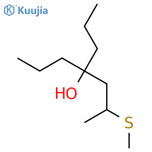 4-Heptanol, 2-(methylthio)-4-propyl- structure