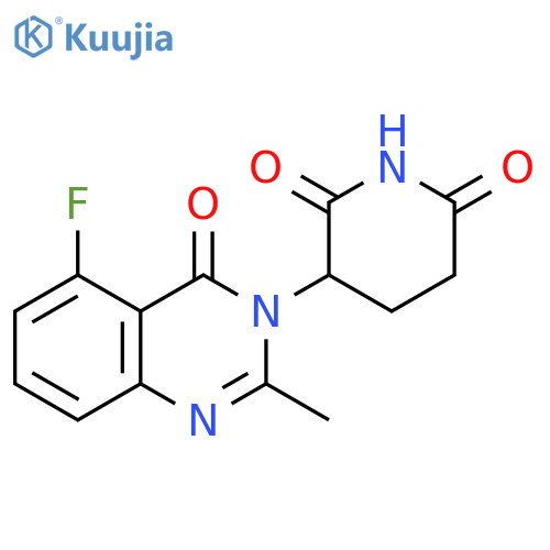3-(5-Fluoro-2-methyl-4-oxoquinazolin-3(4H)-yl)piperidine-2,6-dione structure