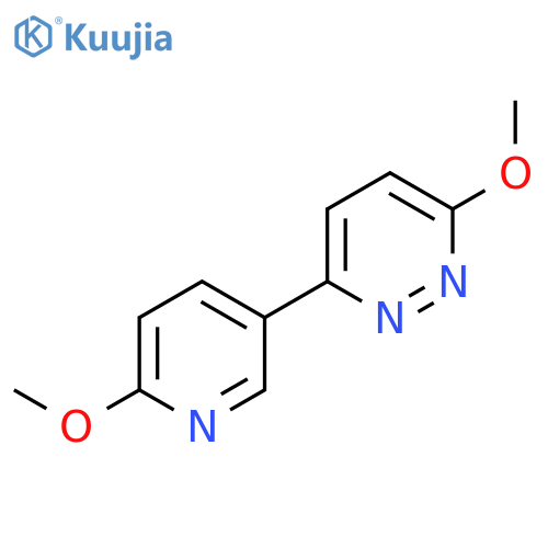 3-Methoxy-6-(6-methoxypyridin-3-yl)pyridazine structure